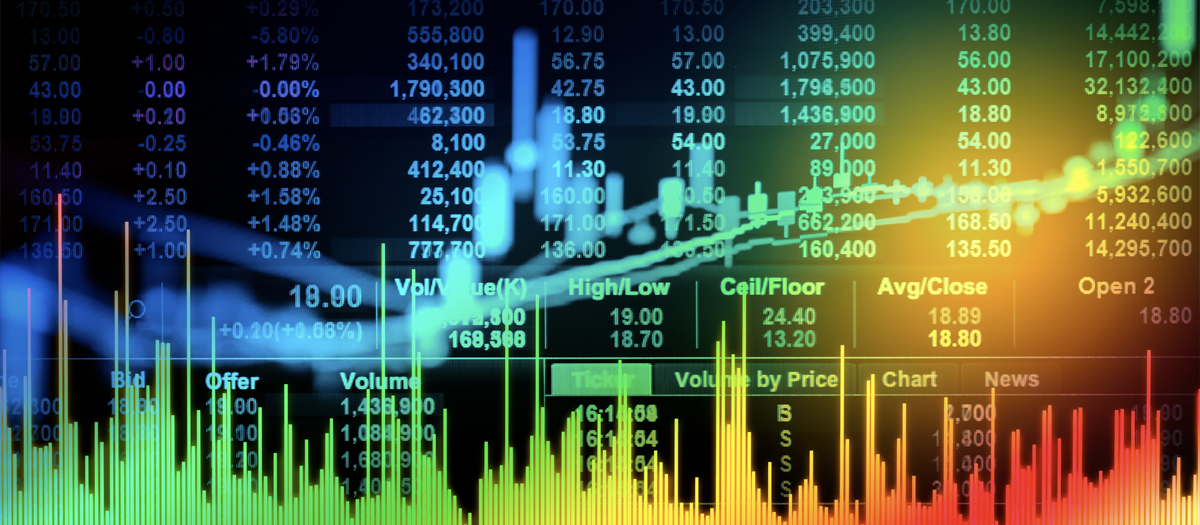 stocks and graphs lines