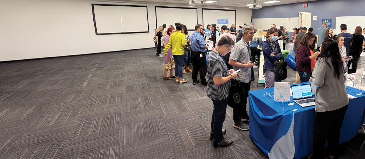 employees at the health fair