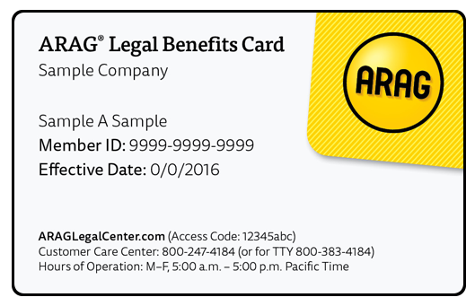 ARAG card