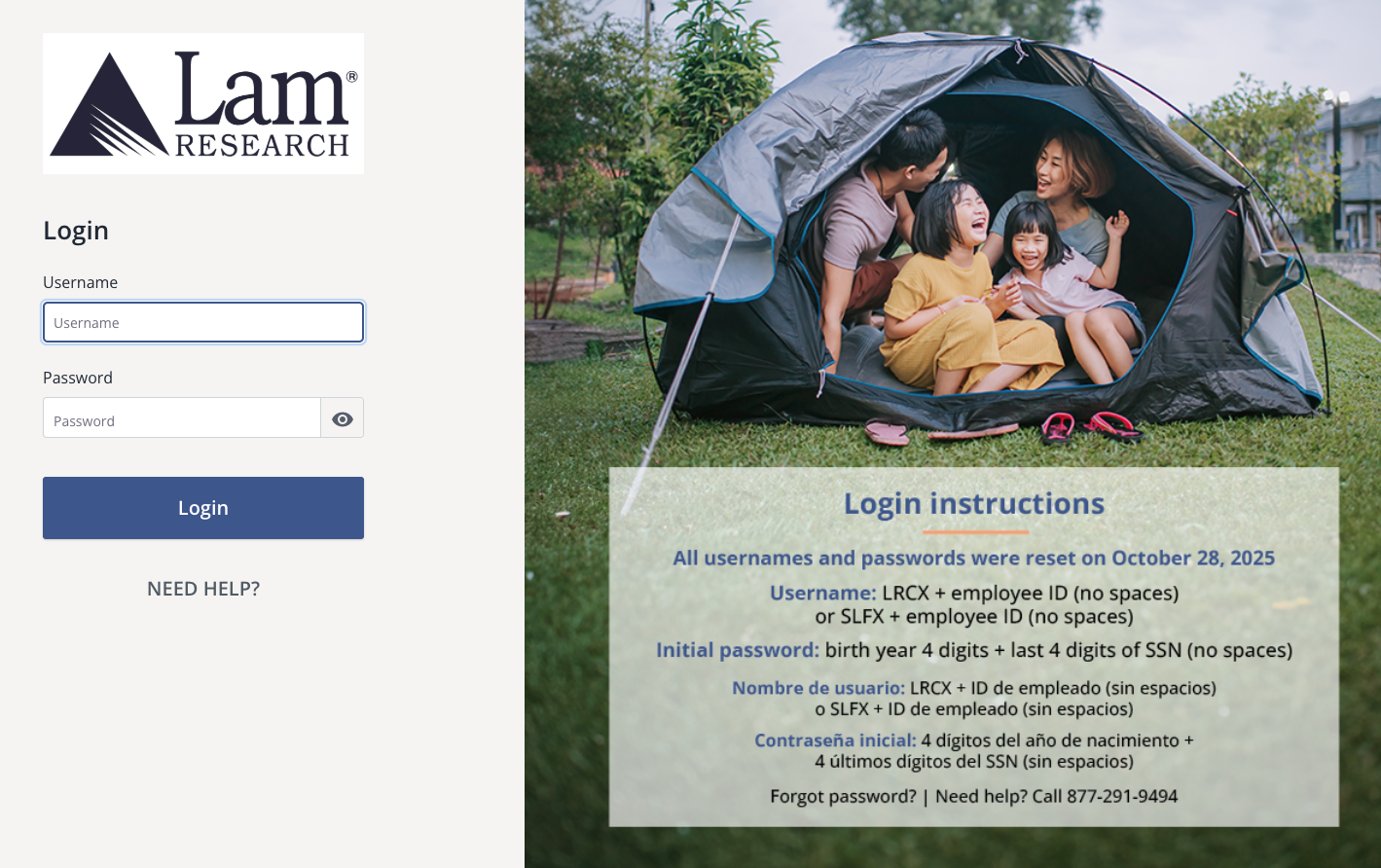 PlanSource login screen