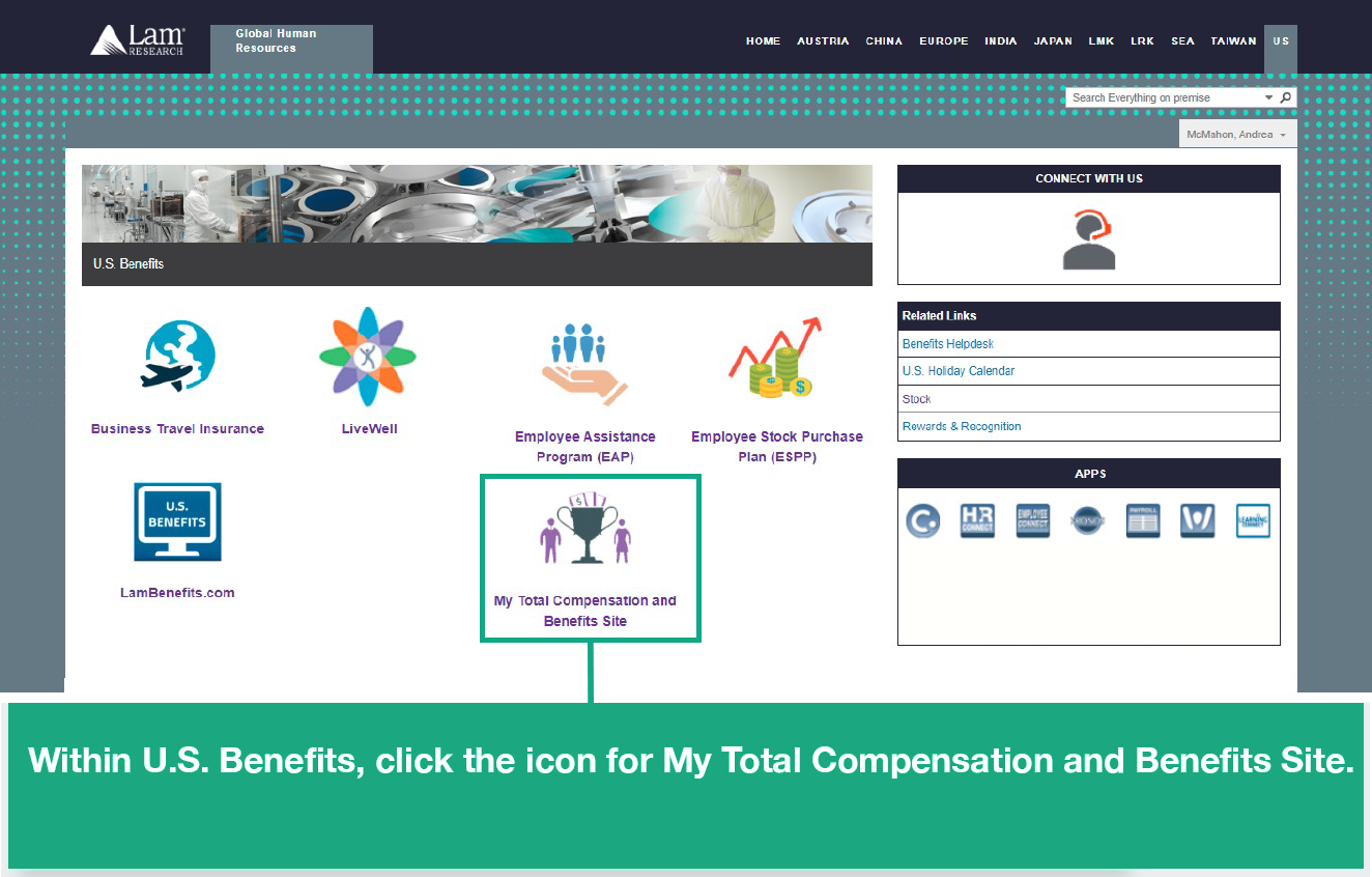 Lam Total Rewards example on My Total Compensation and Benefits web site